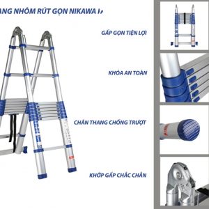 THANG NHÔM RÚT ĐÔI NIKAWA NK-56AI-PRI