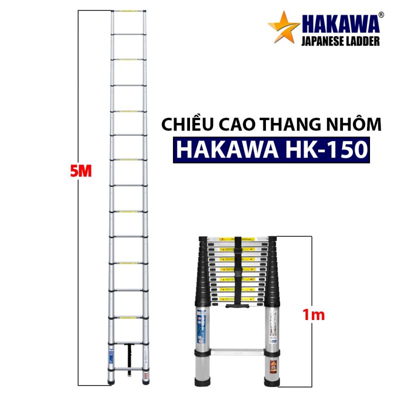 Thang Nhôm Rút Đơn Hakawa HK-150