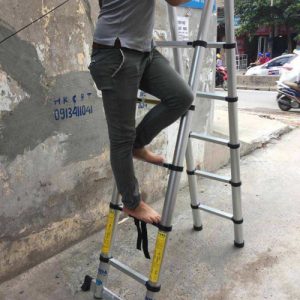 Thang nhôm rút gọn chữ A Ninda ND- 38AI (chữ A1.9 M)