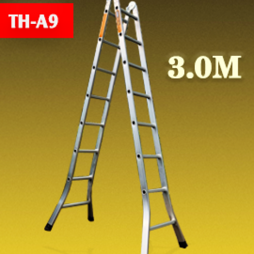 THANG CHỮ A CAO CẤP 9 BẬC-LOẠI 3.0M HÀNG SIÊU DẦY TH3MD