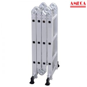 Thang nhôm gấp đa năng 4 khúc/đoạn Ameca AMC-M203 cao 3,5m