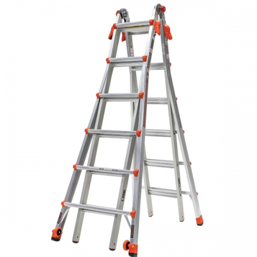 Thang nhôm rút chữ A Little Giant M26