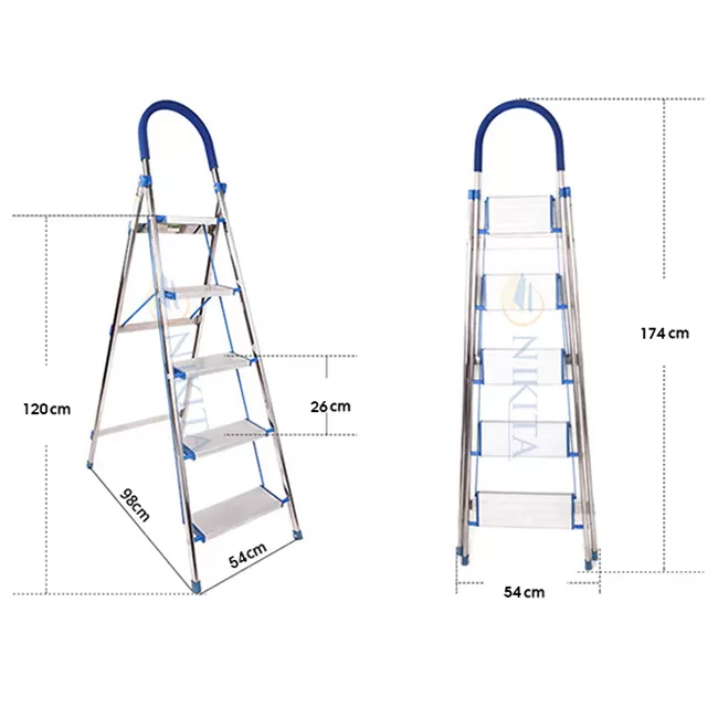 Thang ghế tay vịn 5 bậc Nikita NKT-DL05 (1.2m)